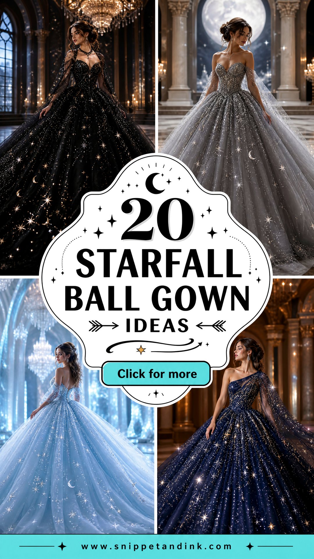 20 Starfall Ball Gown Ideas for a Magical Celestial Celebration - 20 Starfall Ball Gown Ideas for a Magical Celestial Celebration