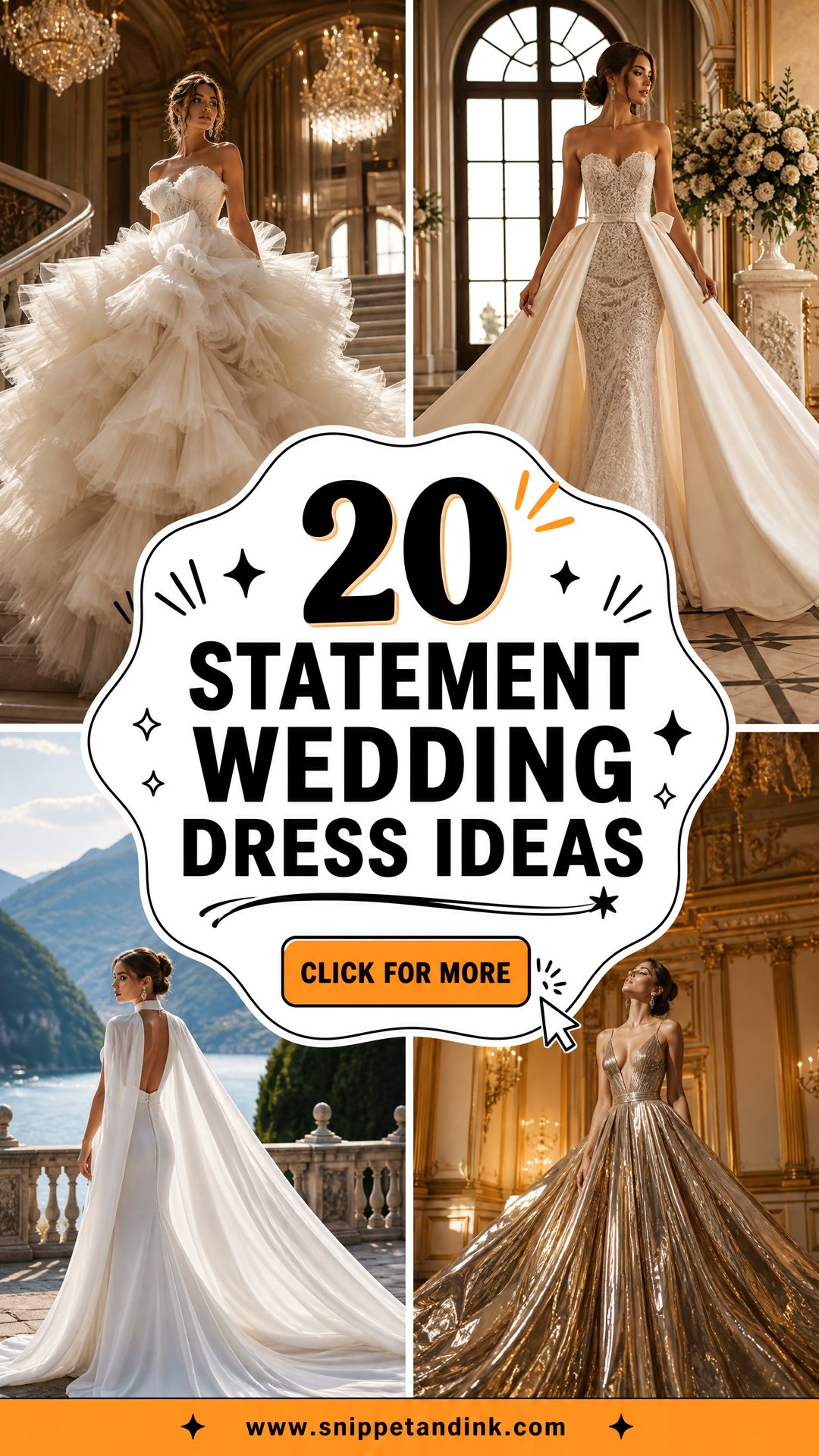 20 Statement Wedding Dress Ideas for a Bold Bridal Entrance - 20 Statement Wedding Dress Ideas for a Bold Bridal Entrance