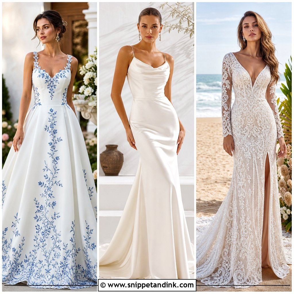20 Stitch Wedding Dress Ideas for a Charming Bridal Look