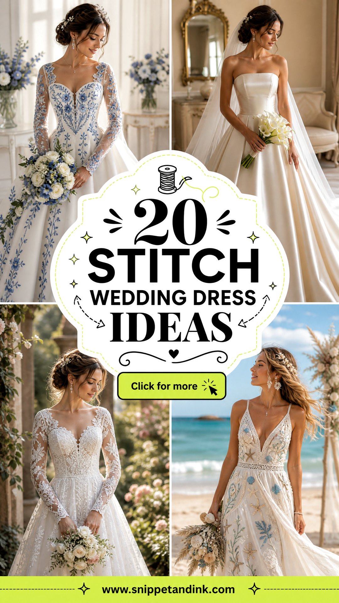 20 Stitch Wedding Dress Ideas for a Charming Bridal Look - 20 Stitch Wedding Dress Ideas for a Charming Bridal Look
