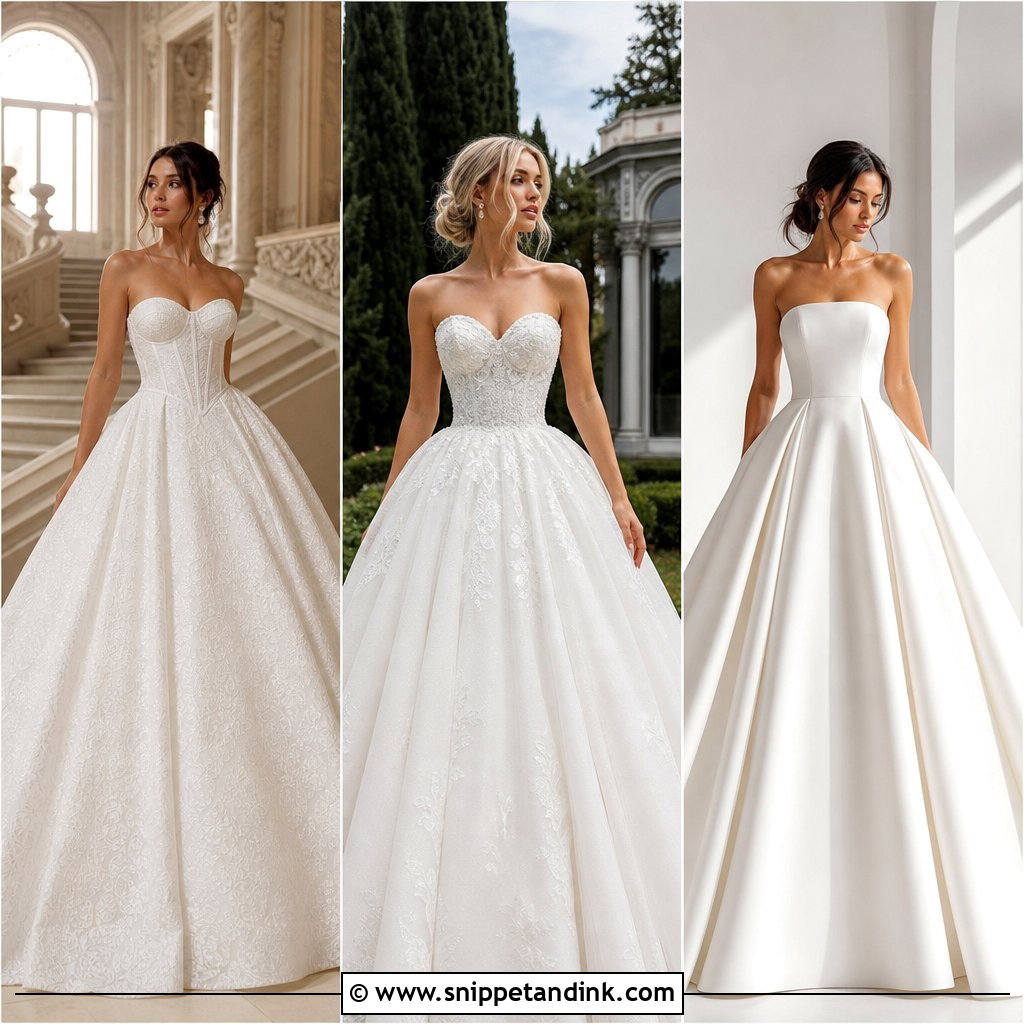 20 Strapless Ballgown Wedding Dress Ideas for Modern Brides