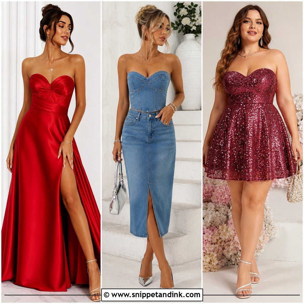 20 Strapless Sweetheart Neckline Ideas for Romantic Bridal Style