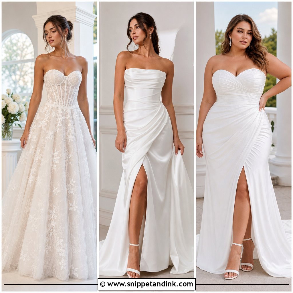 20 Strapless Wedding Gown Ideas for an Unforgettable Bridal Look