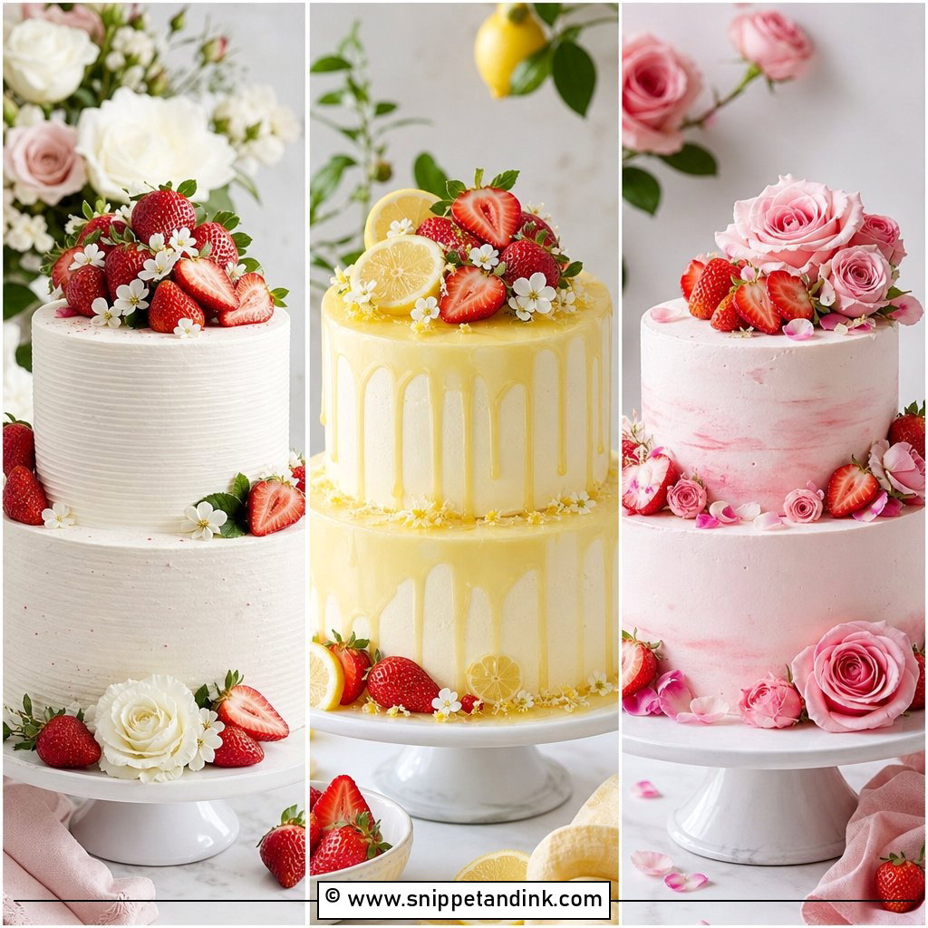 20 Strawberry Wedding Cake Ideas for Sweet Seasonal Romance