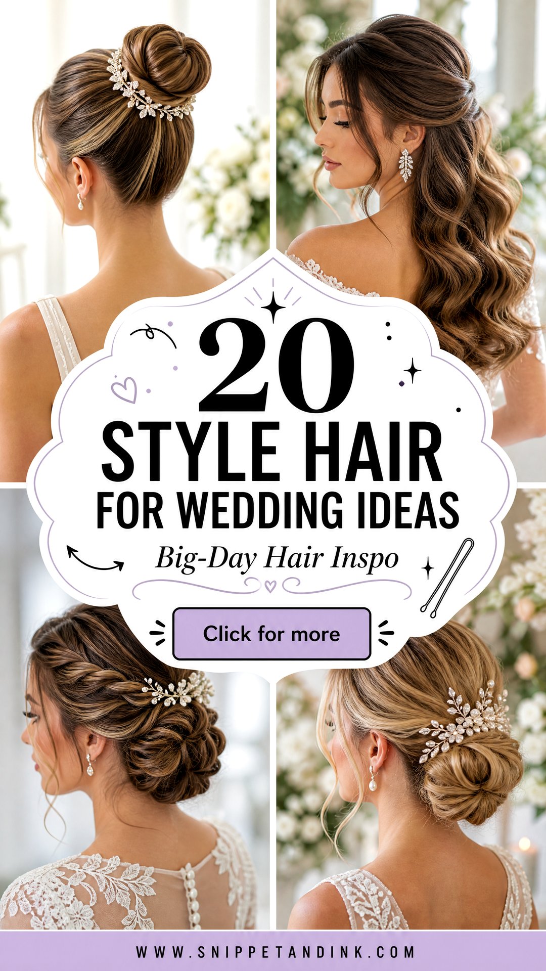 20 Style Hair for Wedding Ideas to Inspire Your Big-Day Look - 20 Style Hair for Wedding Ideas to Inspire Your Big-Day Look