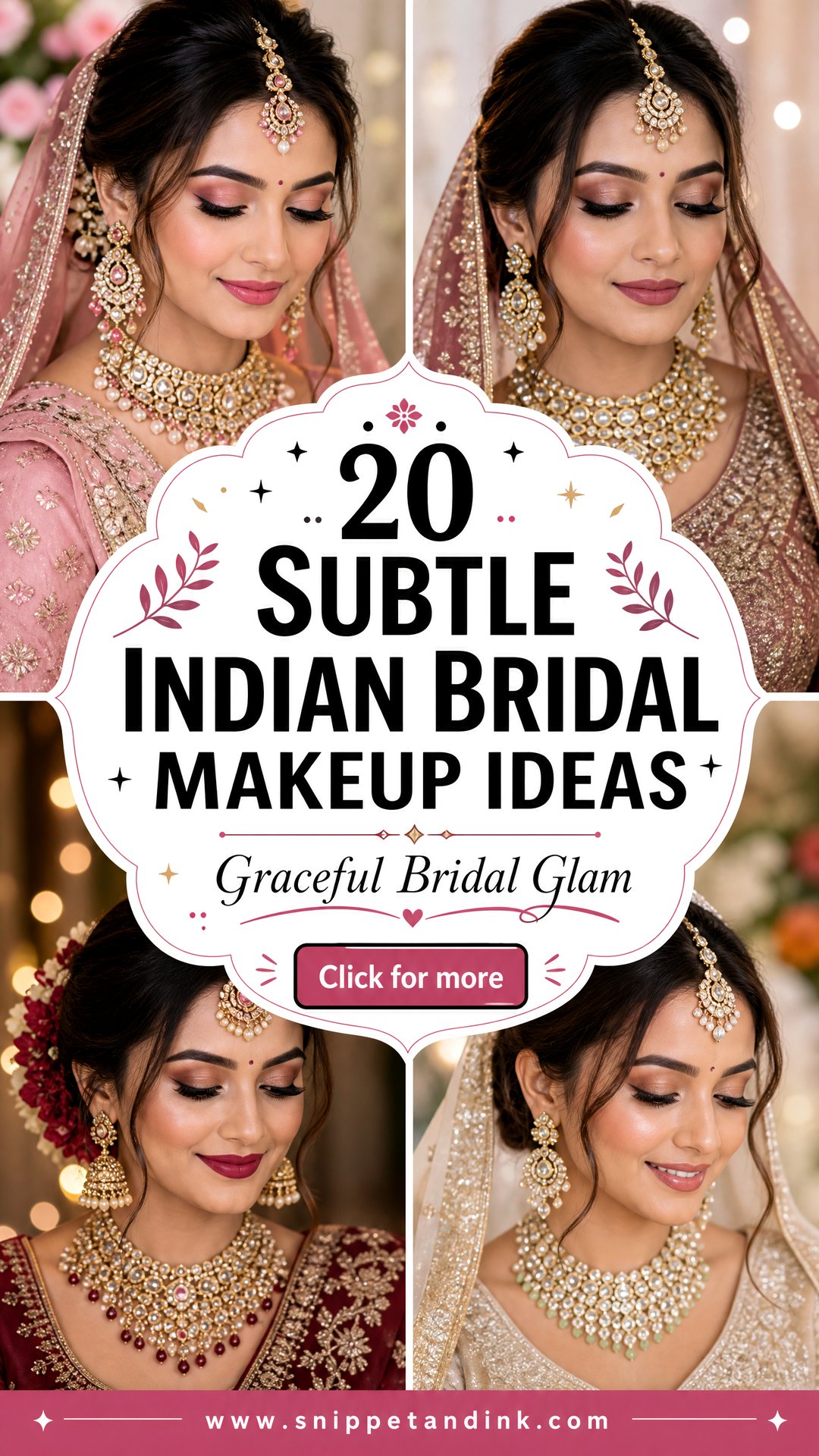 20 Subtle Indian Bridal Makeup Ideas for Graceful Glam - 20 Subtle Indian Bridal Makeup Ideas for Graceful Glam