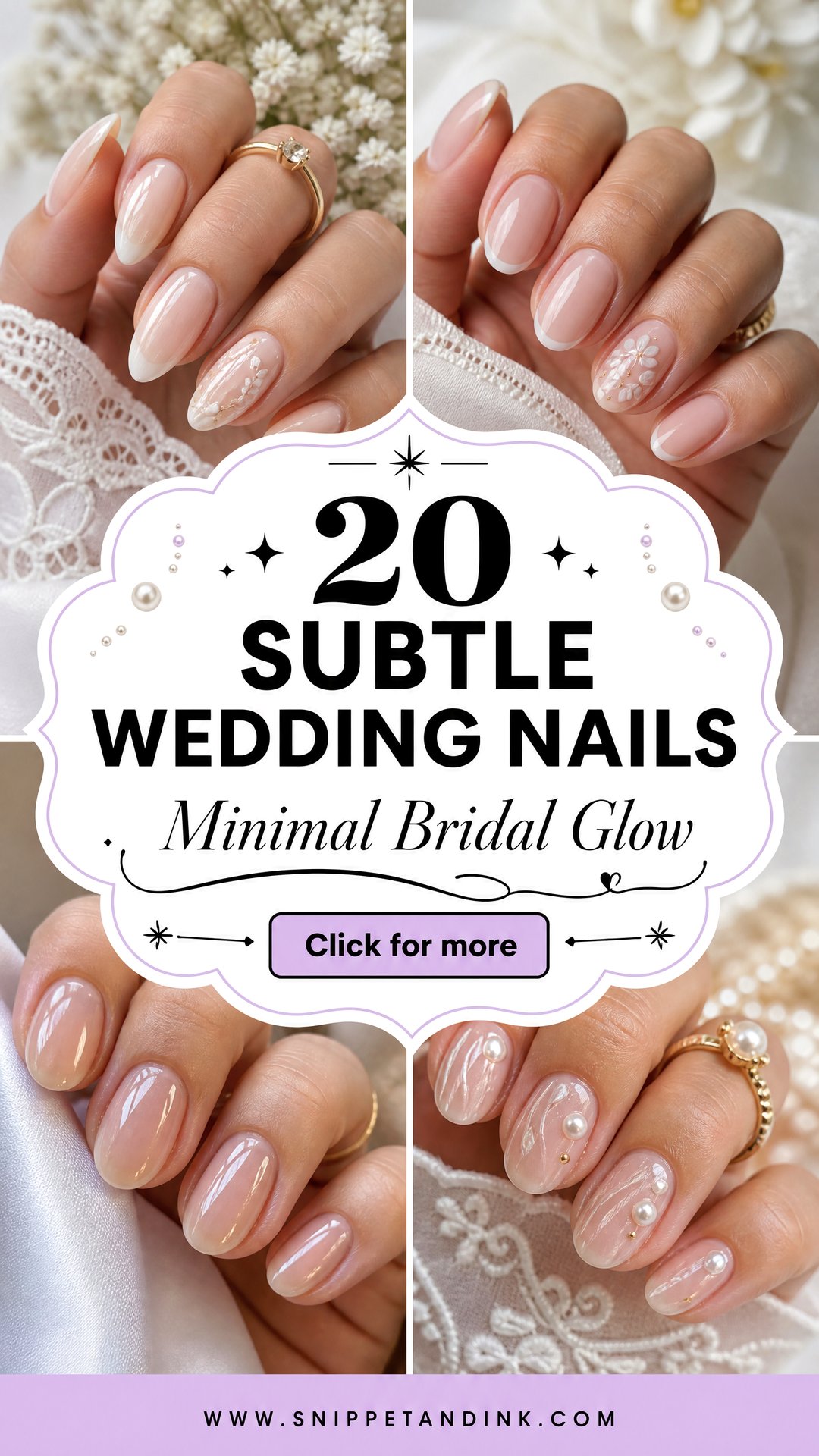 20 Subtle Wedding Nails for Minimal Timeless Bridal Style - 20 Subtle Wedding Nails for Minimal, Timeless Bridal Style