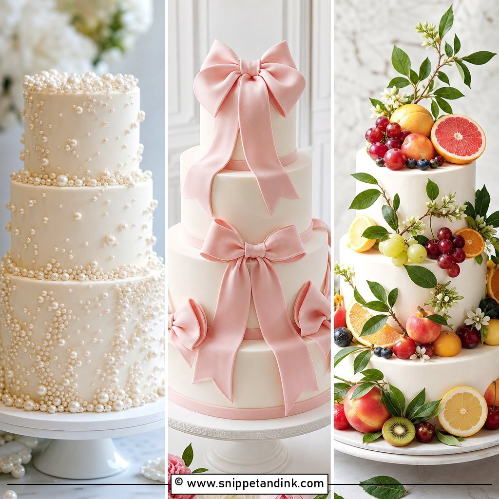 20 Sugar Cake Ideas for Wedding Dessert Tables With Charm