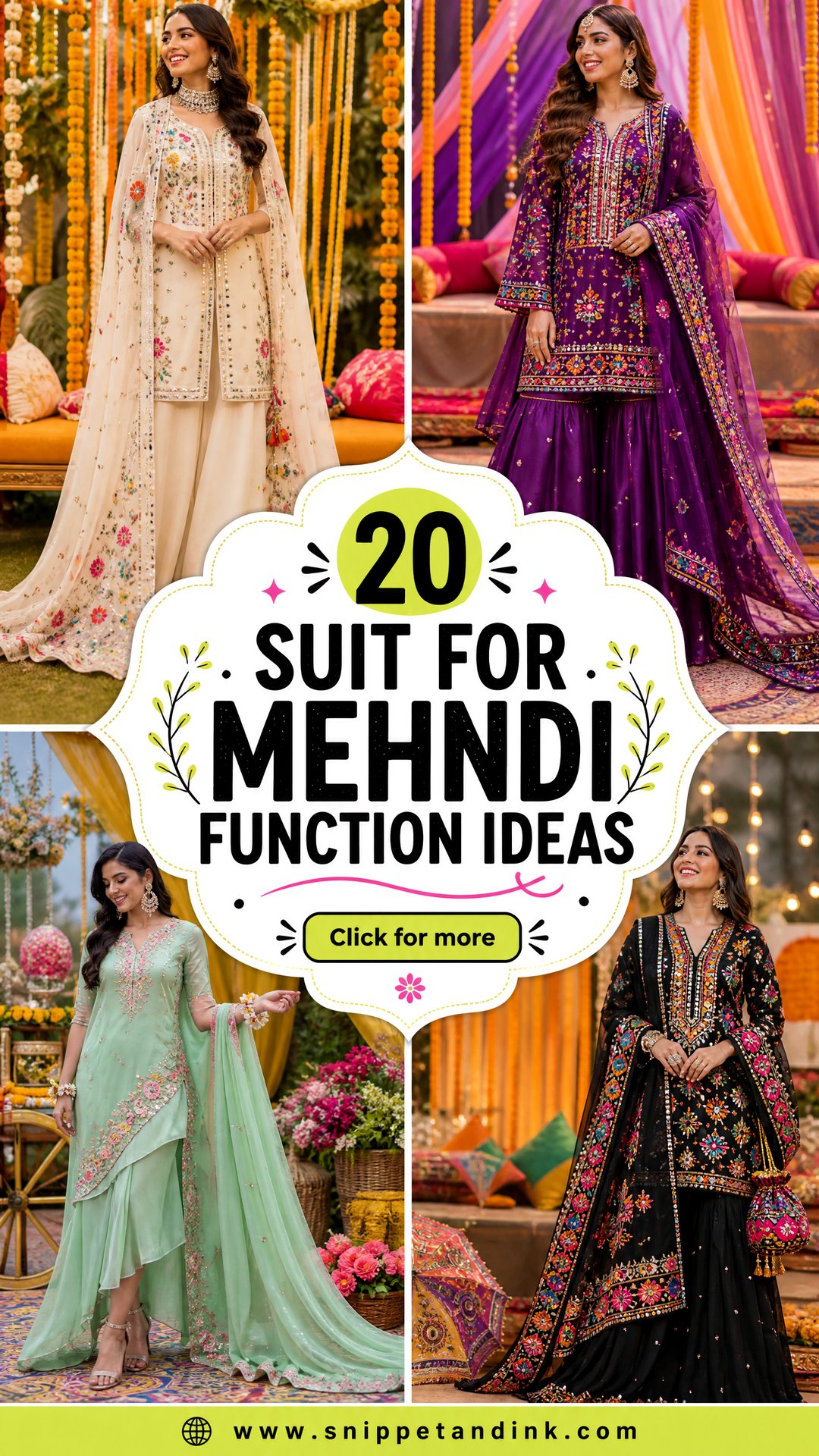 20 Suit for Mehndi Function Ideas for a Colorful Celebration - 20 Suit for Mehndi Function Ideas for a Colorful Celebration