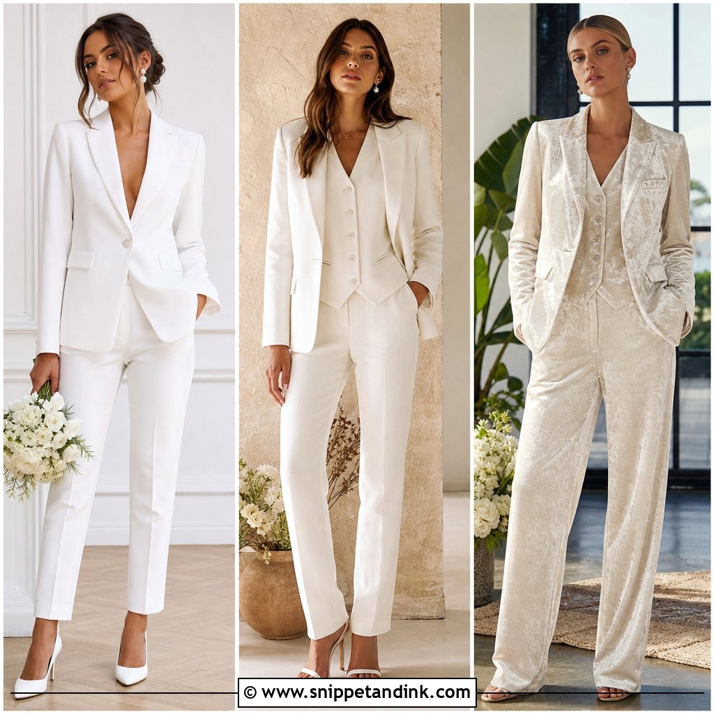 20 Suits for Bride for Every Dreamy Wedding Celebration