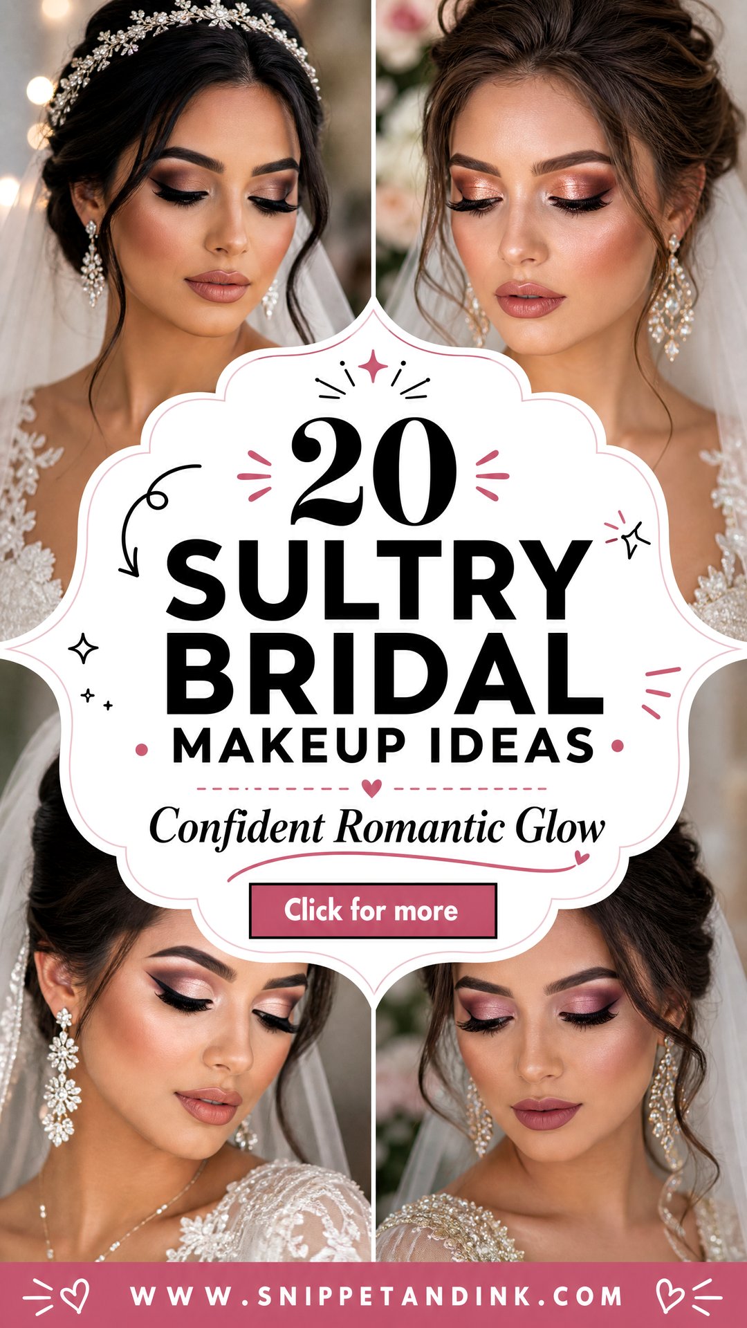 20 Sultry Bridal Makeup Ideas for a Confident Romantic Glow - 20 Sultry Bridal Makeup Ideas for a Confident, Romantic Glow