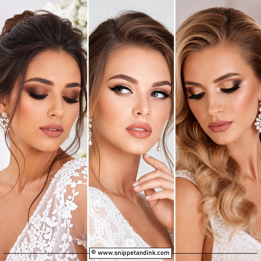 20 Sultry Wedding Makeup Ideas for Bold Evening Romance