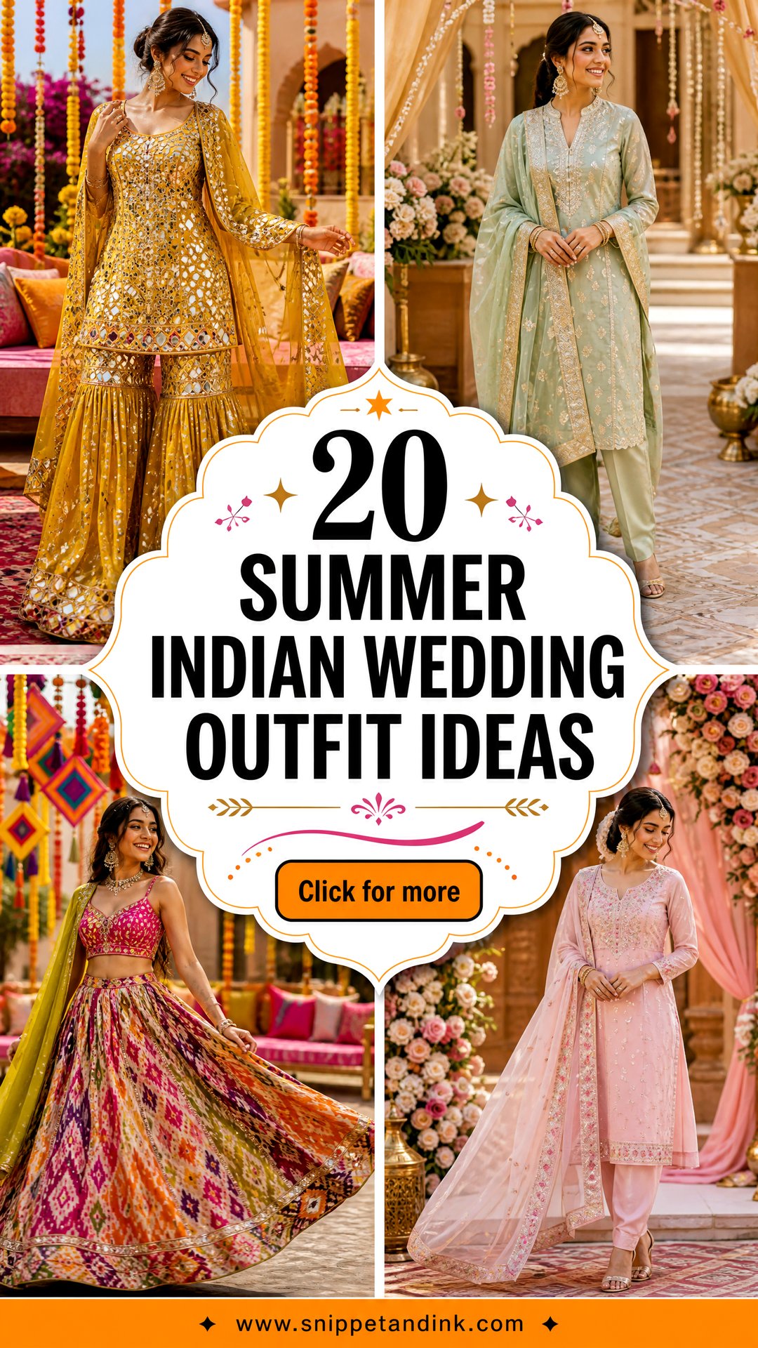 20 Summer Indian Wedding Outfit Ideas for Colorful Celebrations - 20 Summer Indian Wedding Outfit Ideas for Colorful Celebrations