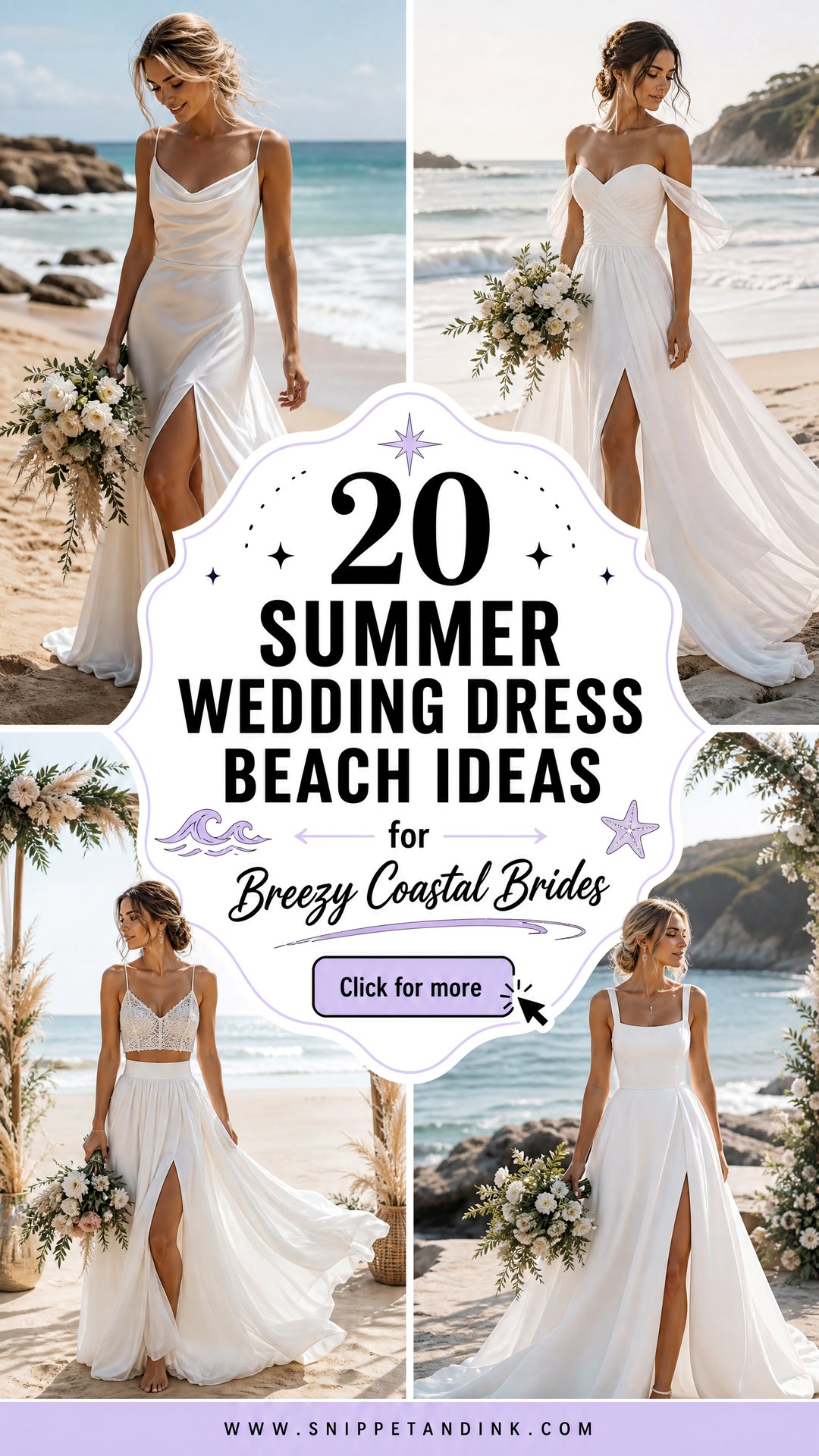 20 Summer Wedding Dress Beach Ideas for Breezy Coastal Brides - 20 Summer Wedding Dress Beach Ideas for Breezy Coastal Brides