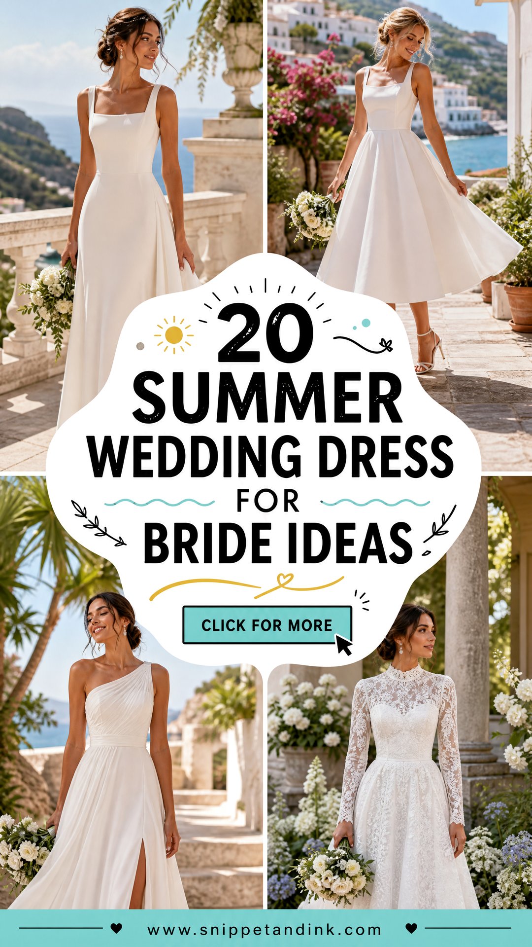 20 Summer Wedding Dress for Bride Ideas for Breezy Bridal Style - 20 Summer Wedding Dress for Bride Ideas for Breezy Bridal Style