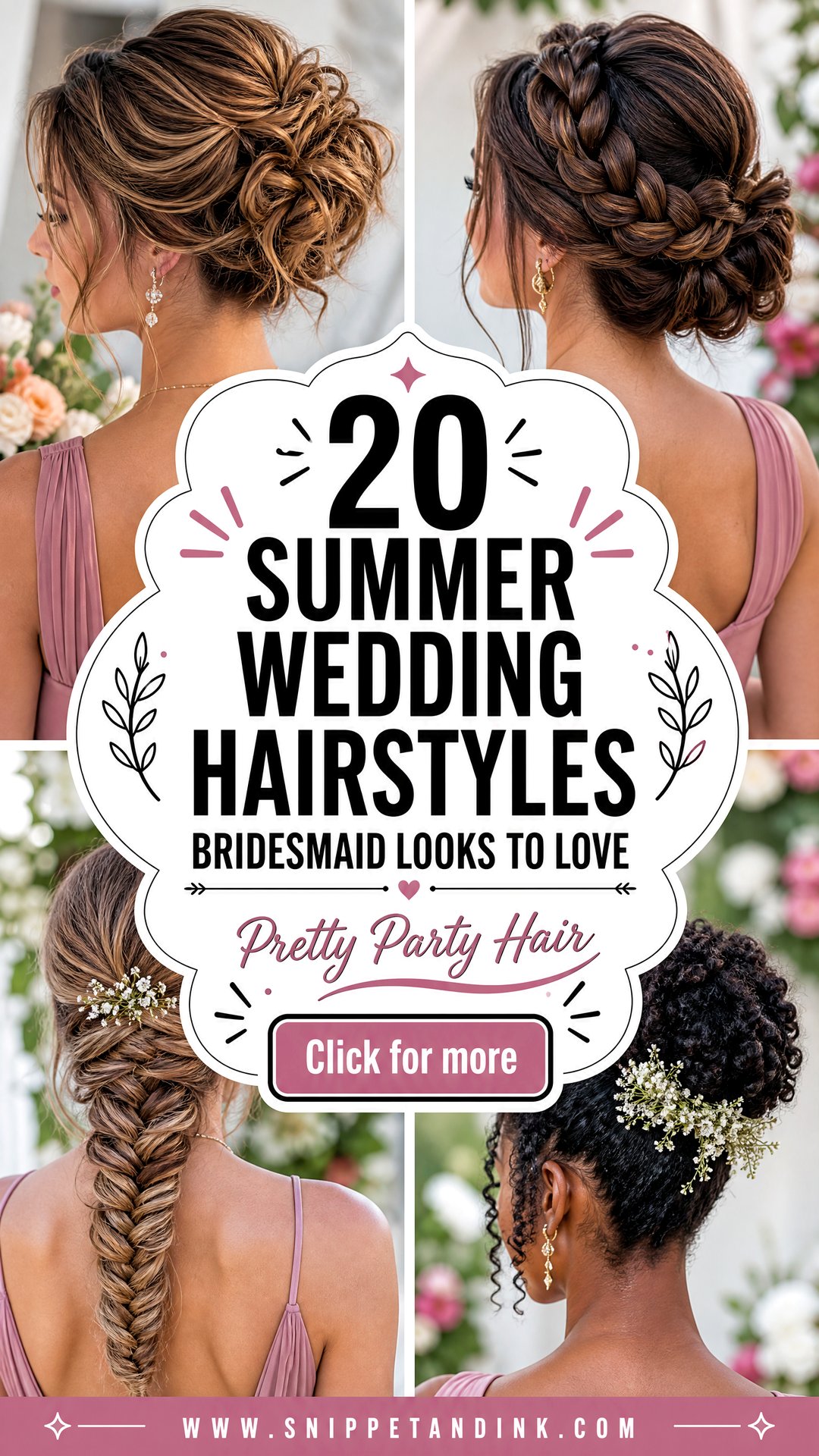 20 Summer Wedding Hairstyles Bridesmaid Looks to Love - 20 Summer Wedding Hairstyles Bridesmaid Looks to Love