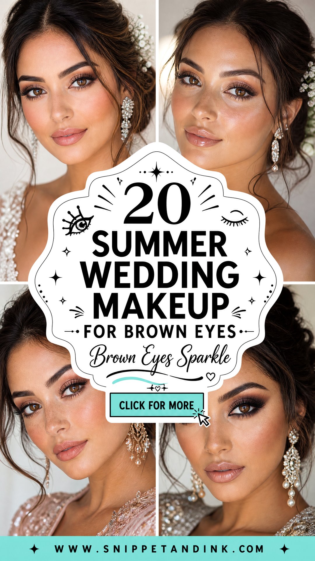 20 Summer Wedding Makeup for Brown Eyes That Sparkles - 20 Summer Wedding Makeup for Brown Eyes That Sparkles