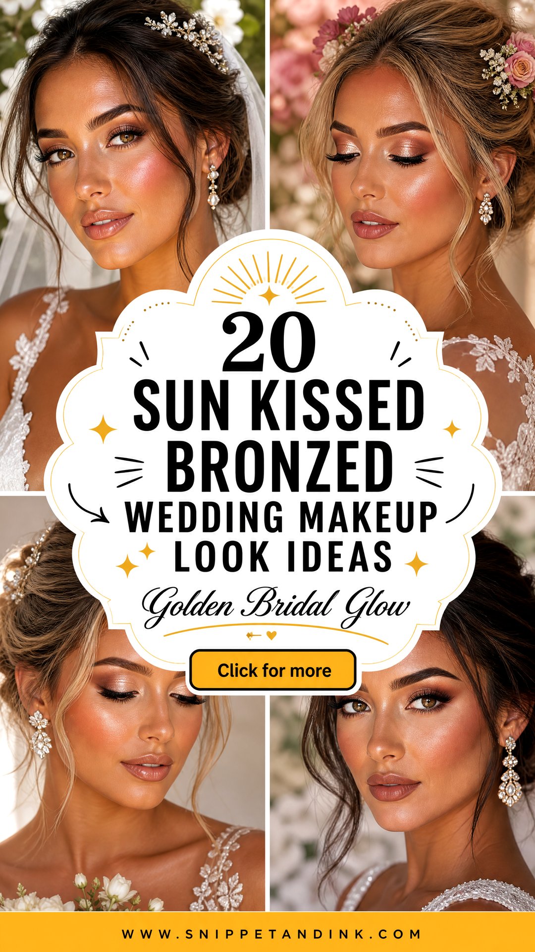 20 Sun Kissed Bronzed Wedding Makeup Look Ideas - 20 Sun Kissed Bronzed Wedding Makeup Look Ideas