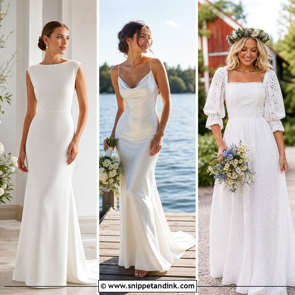 20 Swedish Wedding Dress Ideas for Modern, Chic Nordic Brides