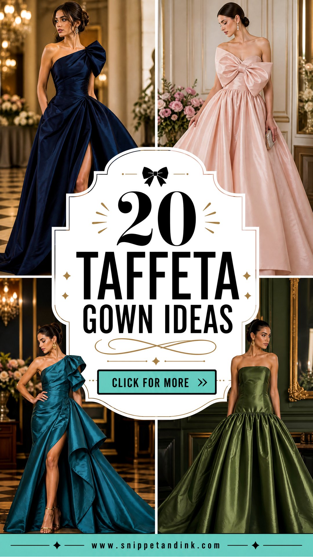 20 Taffeta Gown Ideas Luxe Bridal Looks for Modern Brides - 20 Taffeta Gown Ideas: Luxe Bridal Looks for Modern Brides
