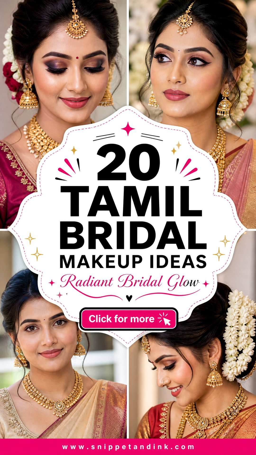 20 Tamil Bridal Makeup Ideas for a Radiant Wedding Glow - 20 Tamil Bridal Makeup Ideas for a Radiant Wedding Glow