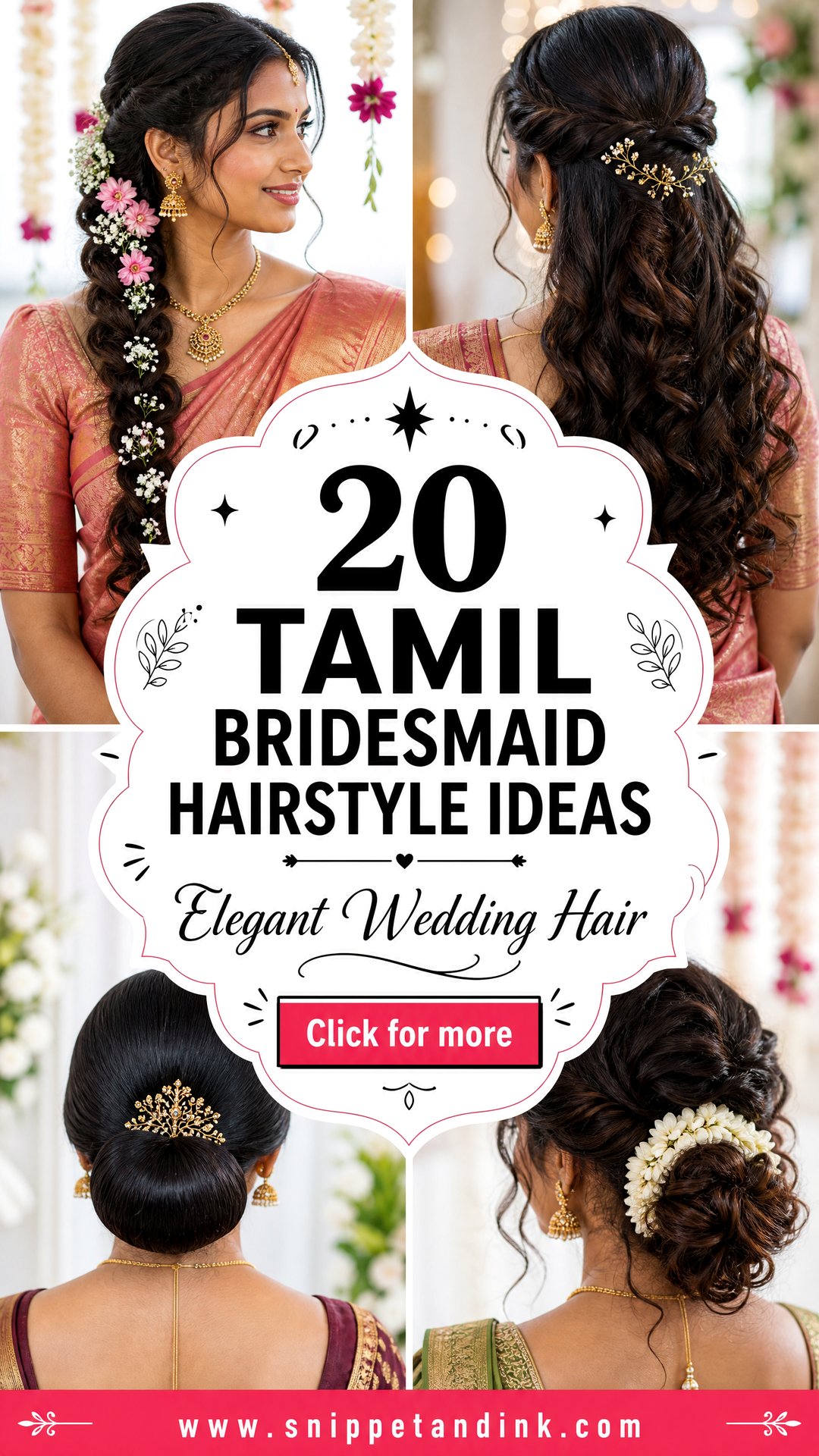 20 Tamil Bridesmaid Hairstyle Ideas for Elegant Weddings - 20 Tamil Bridesmaid Hairstyle Ideas for Elegant Weddings