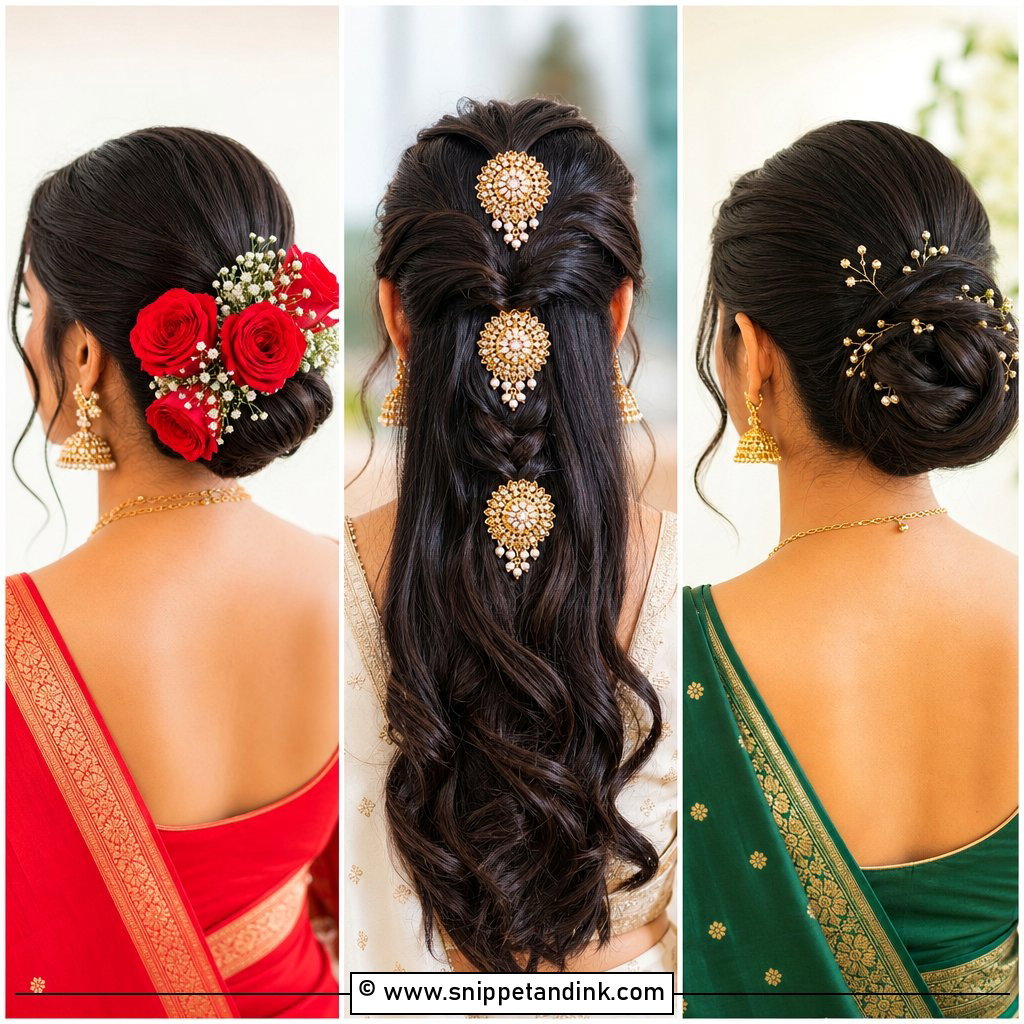 20 Tamil Wedding Hairstyle Ideas for Traditional Bridal Glam