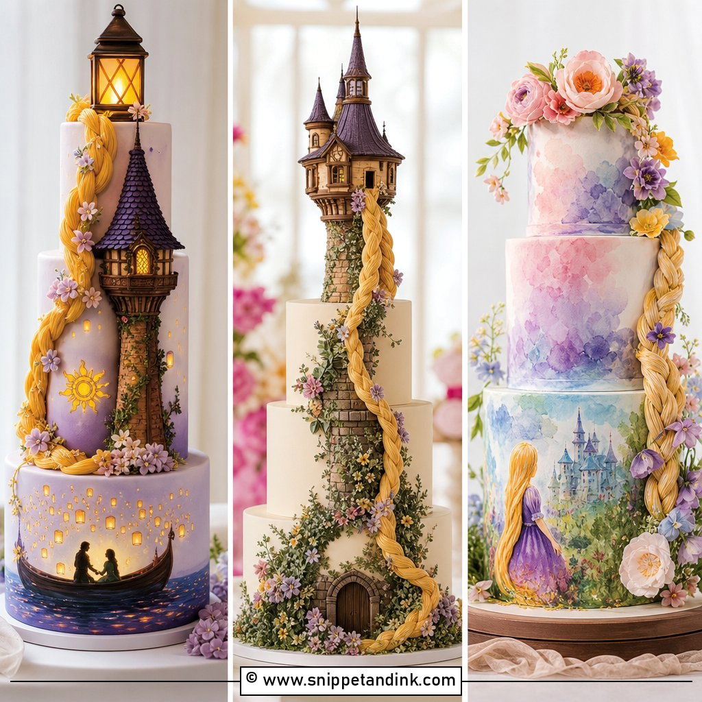 20 Tangled Theme Wedding Cake Ideas for Fairytale Brides