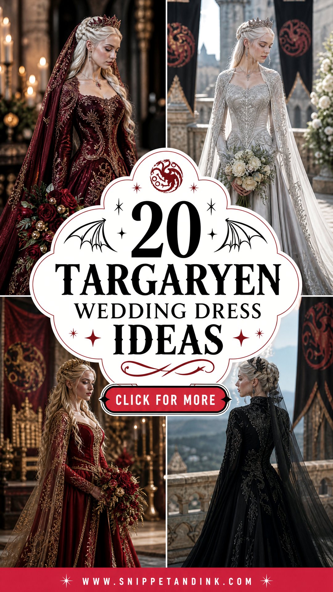 20 Targaryen Wedding Dress Ideas for a Regal Fantasy Bride - 20 Targaryen Wedding Dress Ideas for a Regal Fantasy Bride