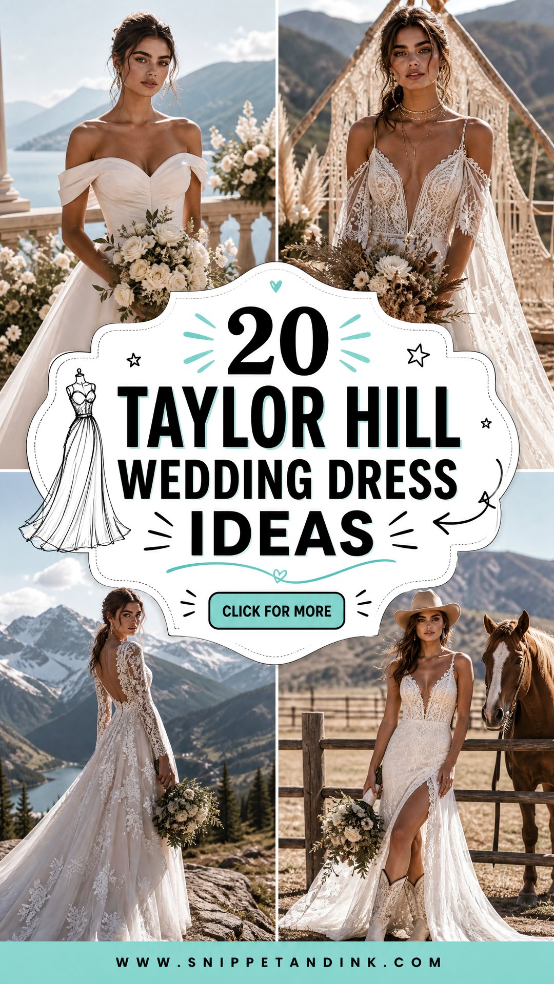 20 Taylor Hill Wedding Dress Ideas for a Chic Model-Inspired Look - 20 Taylor Hill Wedding Dress Ideas for a Chic Model-Inspired Look