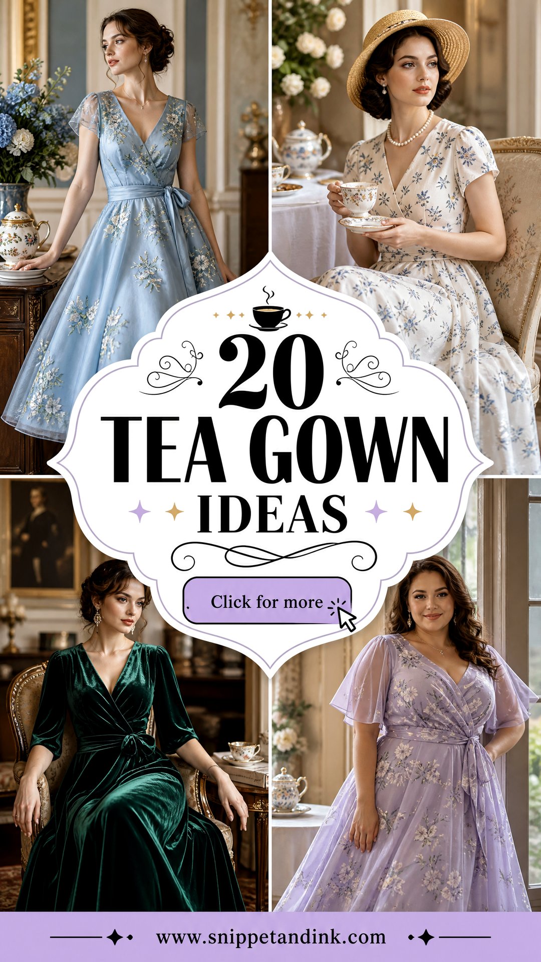 20 Tea Gown Ideas for an Elegant Timeless Bridal Style - 20 Tea Gown Ideas for an Elegant, Timeless Bridal Style