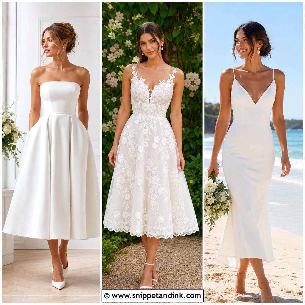 20 Tea Length Wedding Ideas Charming Details for Modern Brides