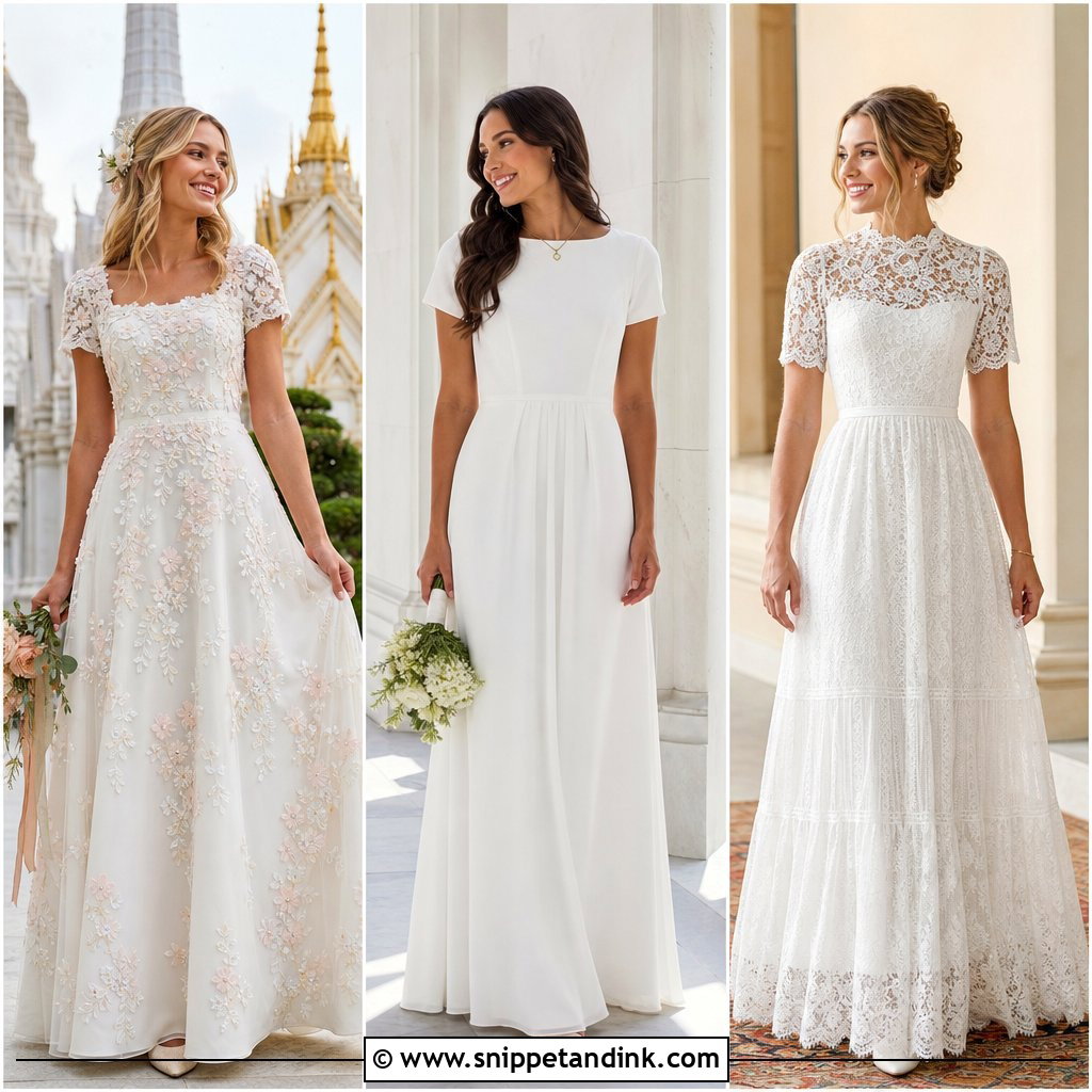 20 Temple Wedding Dresses for a Graceful Sacred Ceremony