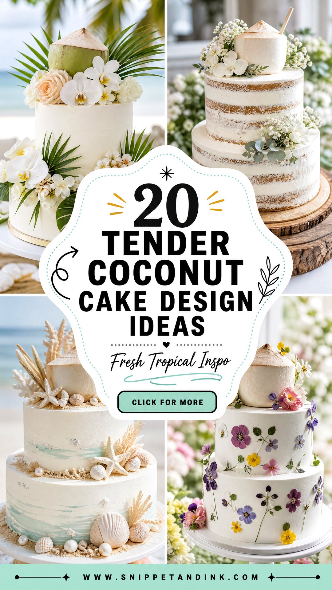 20 Tender Coconut Cake Design Ideas for Wedding Fresh Inspo - 20 Tender Coconut Cake Design Ideas for Wedding: Fresh Inspo