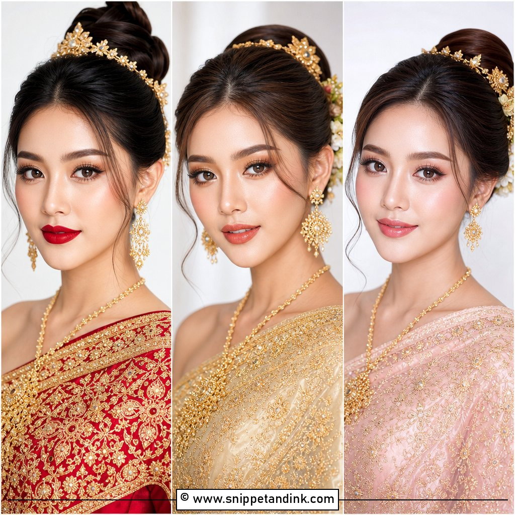 20 Thai Makeup Wedding Ideas for Graceful Bridal Beauty