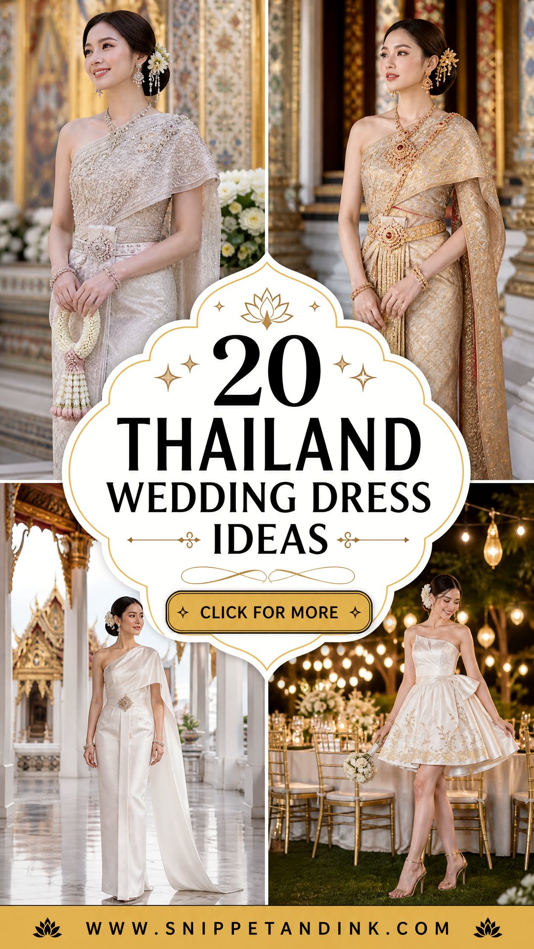 20 Thailand Wedding Dress Ideas for a Dream Destination Ceremony - 20 Thailand Wedding Dress Ideas for a Dream Destination Ceremony