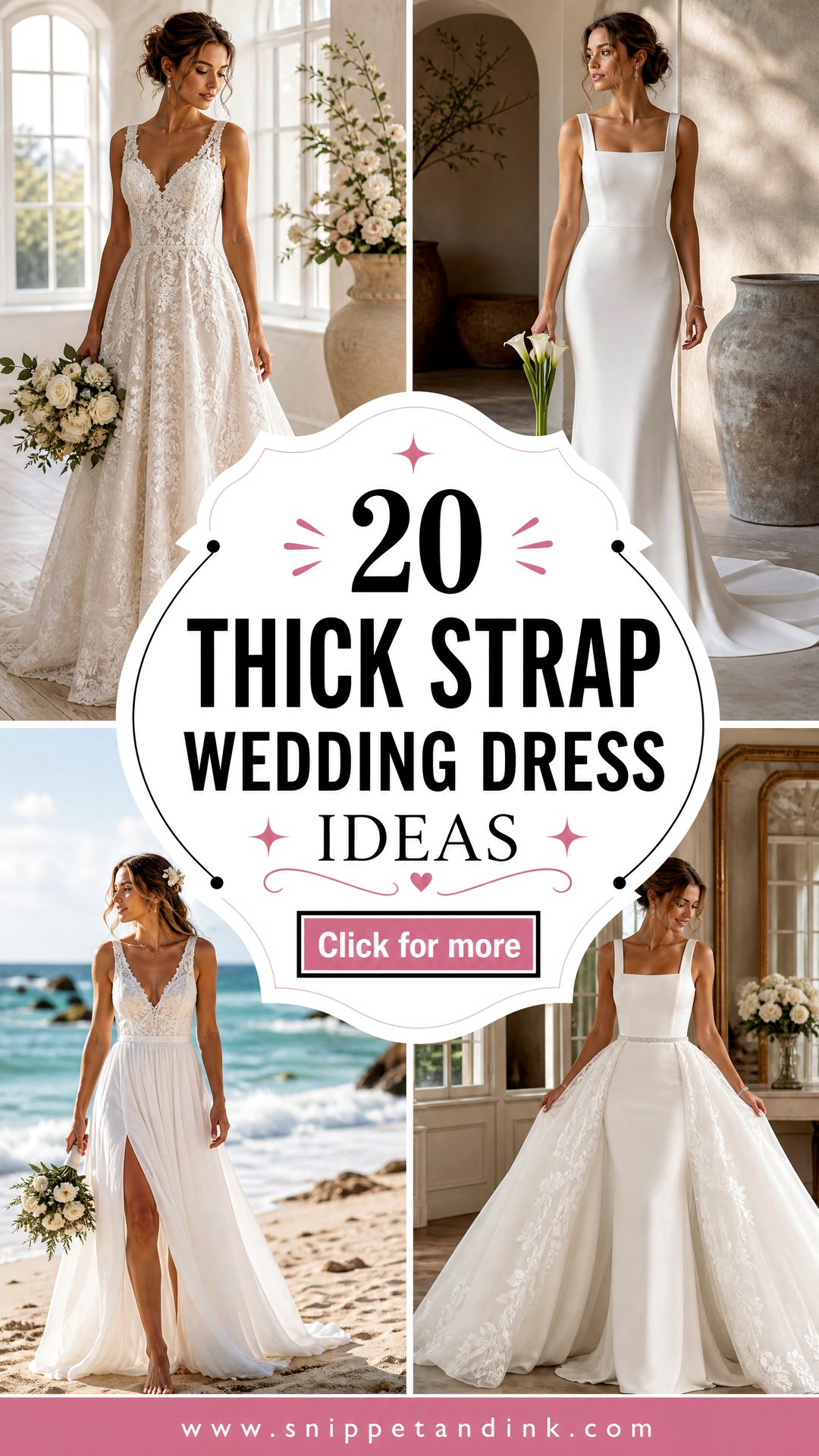 20 Thick Strap Wedding Dress Ideas Chic Looks for Modern Brides - 20 Thick Strap Wedding Dress Ideas: Chic Looks for Modern Brides