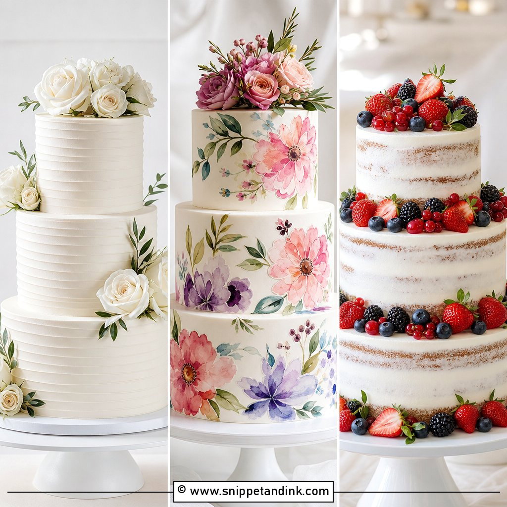 20 Three Layer Cake Design Ideas for Wedding Elegant Picks