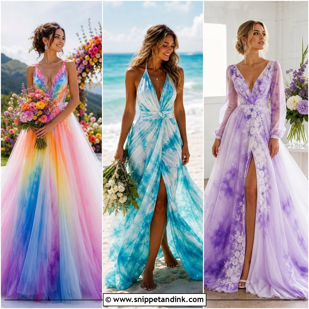 20 Tie Dye Wedding Dress Ideas: Bold Styles for Modern Brides