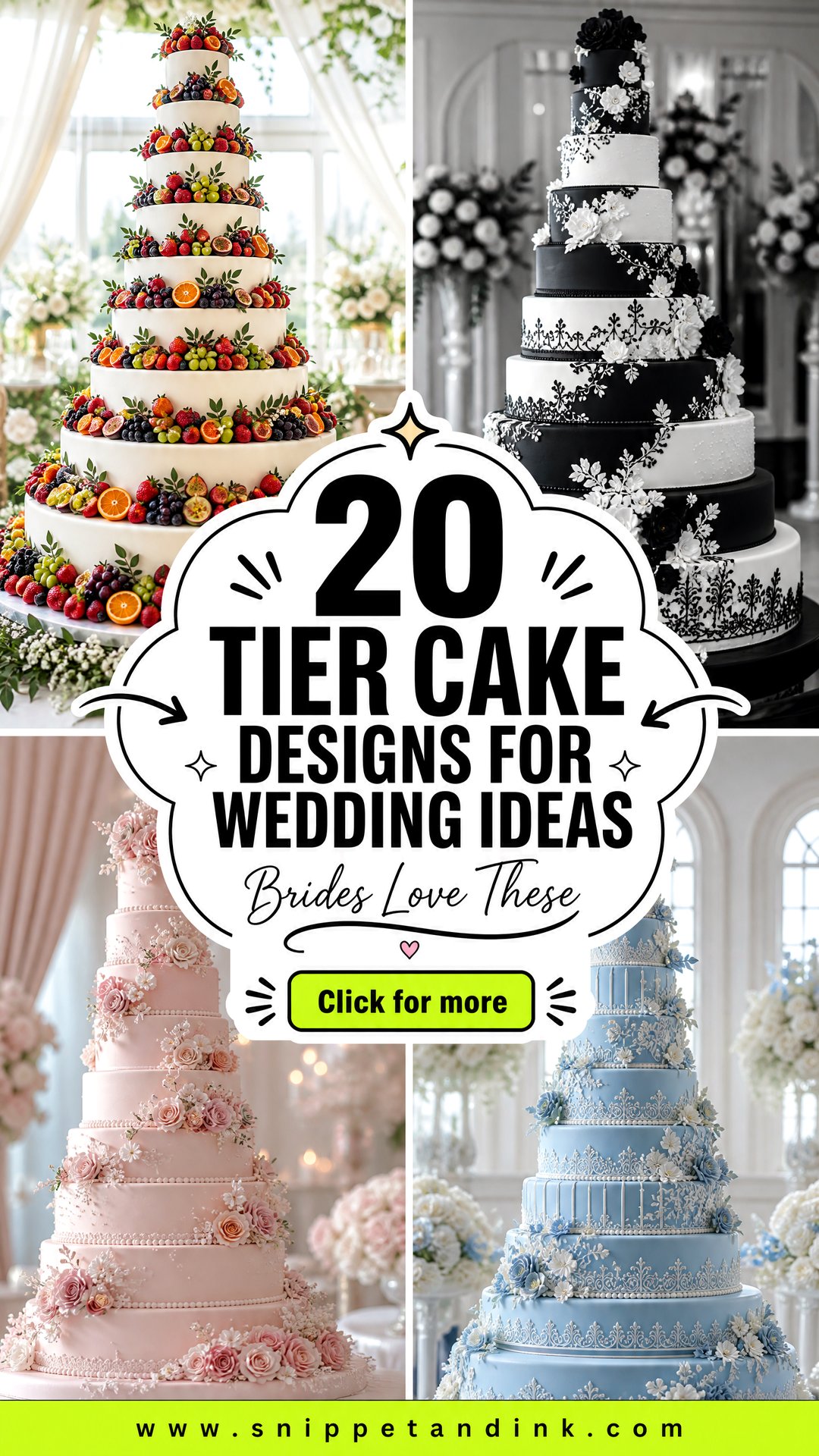 20 Tier Cake Designs for Wedding Elegant Ideas Brides Love - 20 Tier Cake Designs for Wedding: Elegant Ideas Brides Love