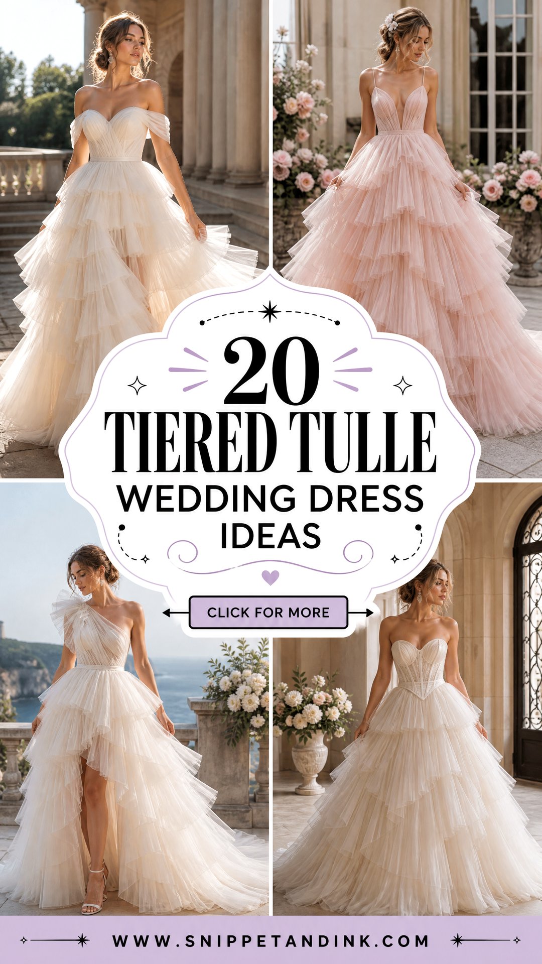 20 Tiered Tulle Wedding Dress Ideas Dreamy Looks Brides Love - 20 Tiered Tulle Wedding Dress Ideas: Dreamy Looks Brides Love