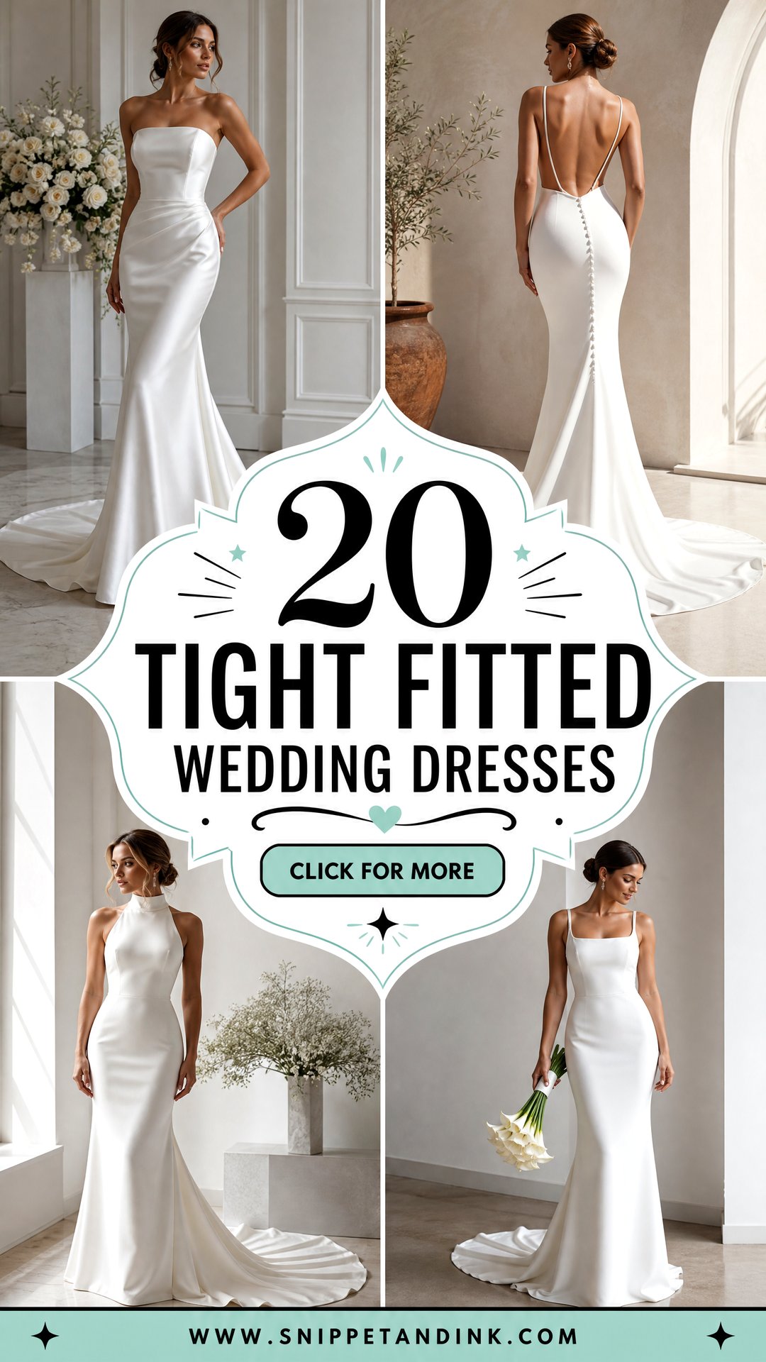 20 Tight Fitted Wedding Dresses Sleek Styles for Modern Brides - 20 Tight Fitted Wedding Dresses: Sleek Styles for Modern Brides
