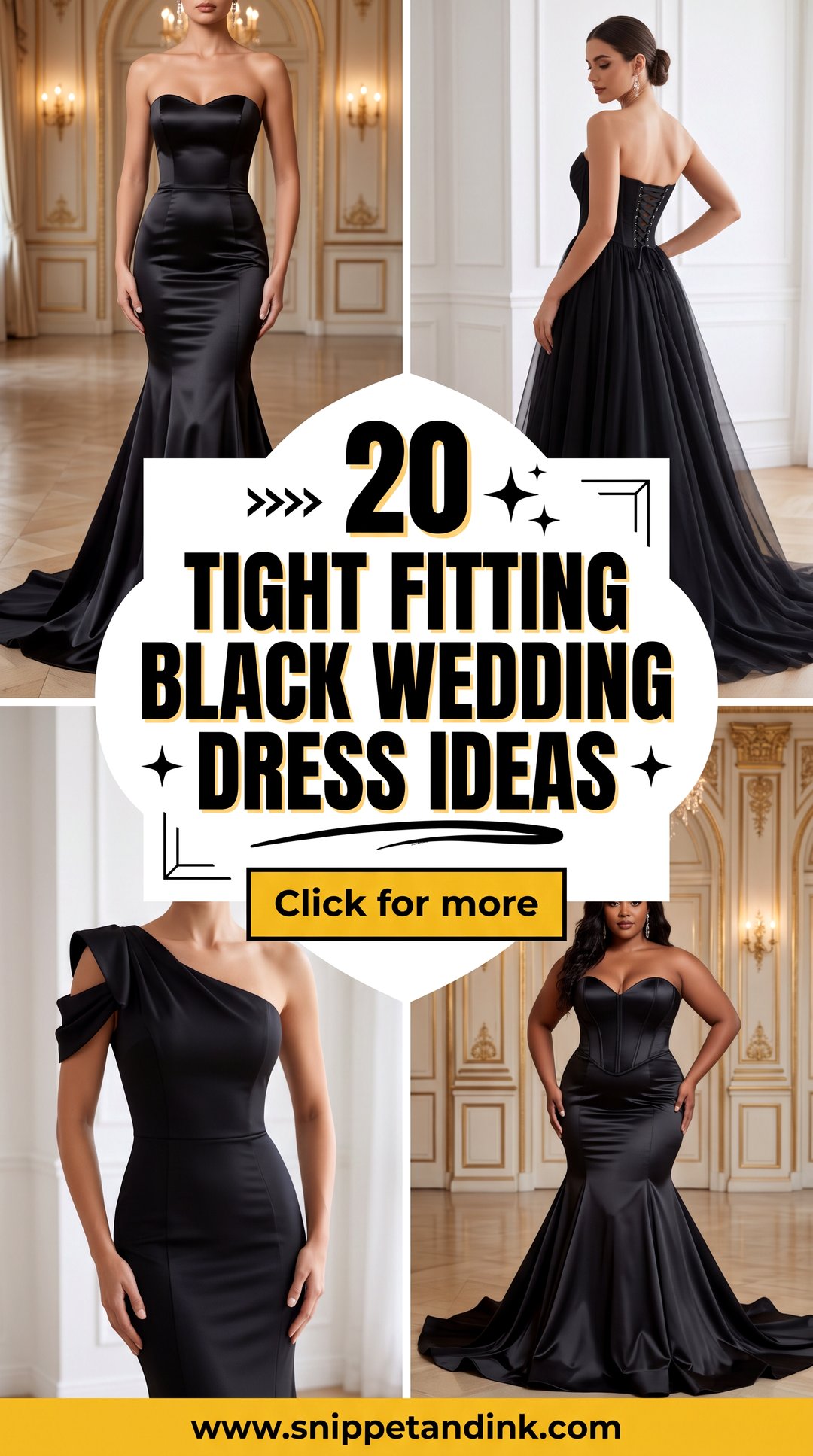 20 Tight Fitting Black Wedding Dress Ideas Bold Bridal Looks - 20 Tight Fitting Black Wedding Dress Ideas: Bold Bridal Looks