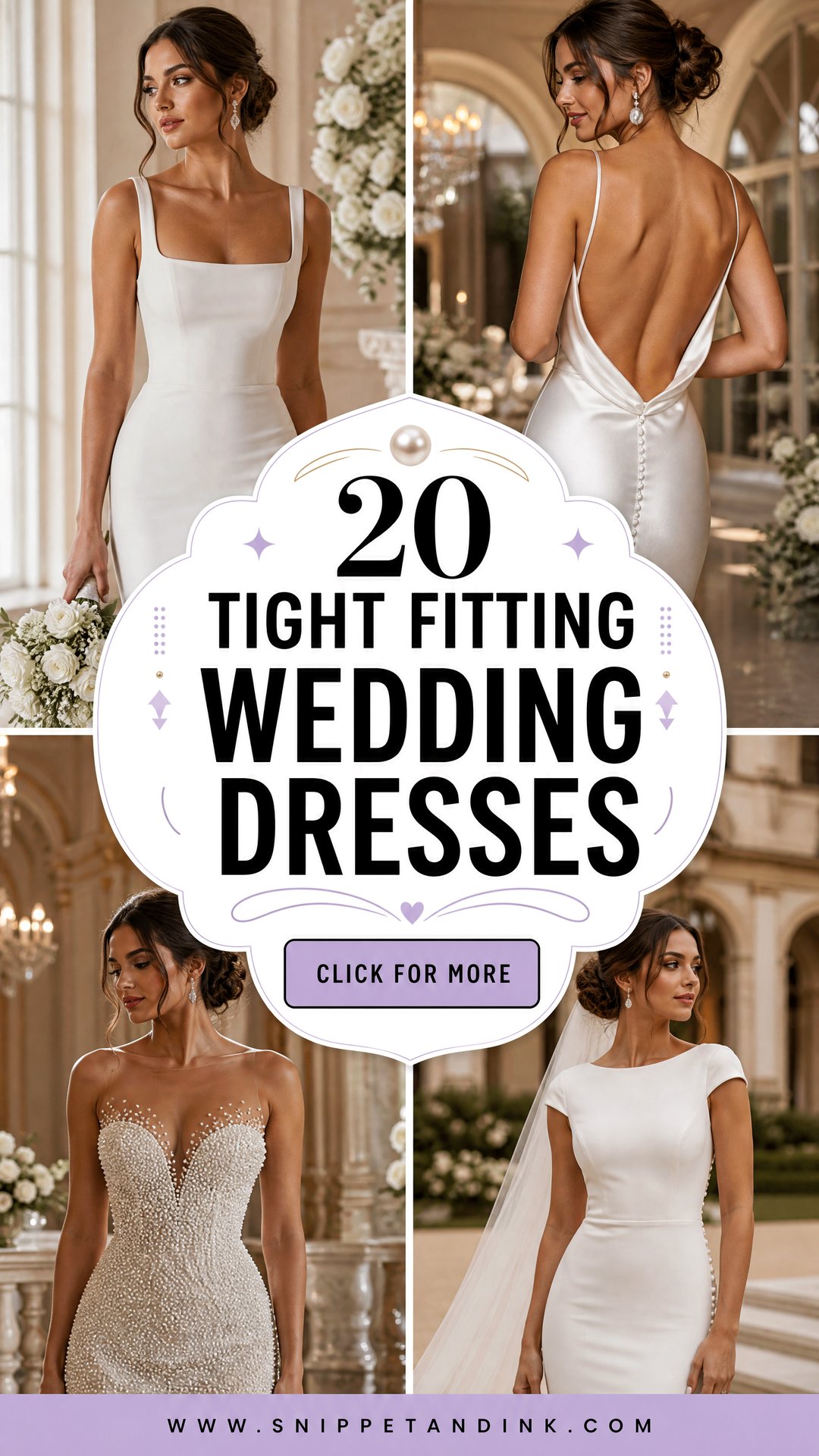 20 Tight Fitting Wedding Dresses Sleek Styles for Modern Brides - 20 Tight Fitting Wedding Dresses: Sleek Styles for Modern Brides