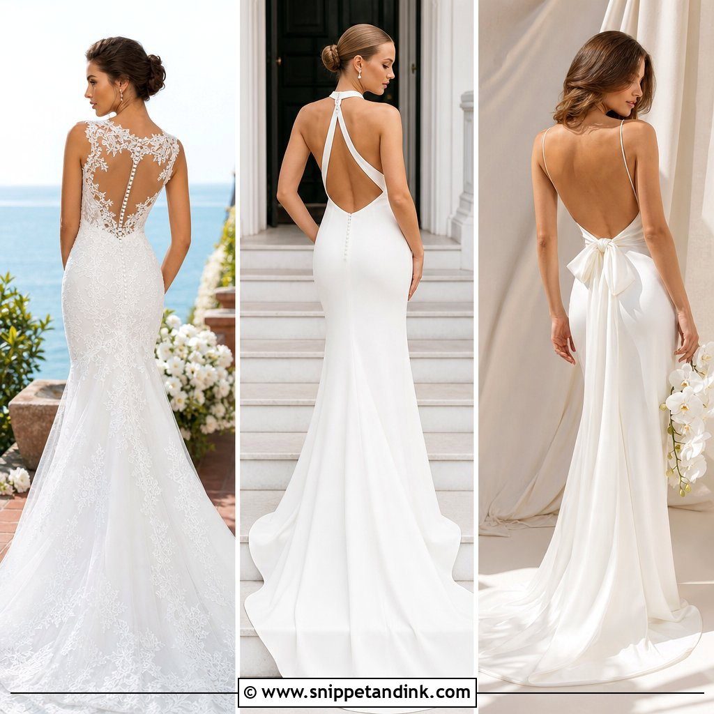20 Tight Wedding Dress Open Backs Ideas: Dramatic Bridal Looks