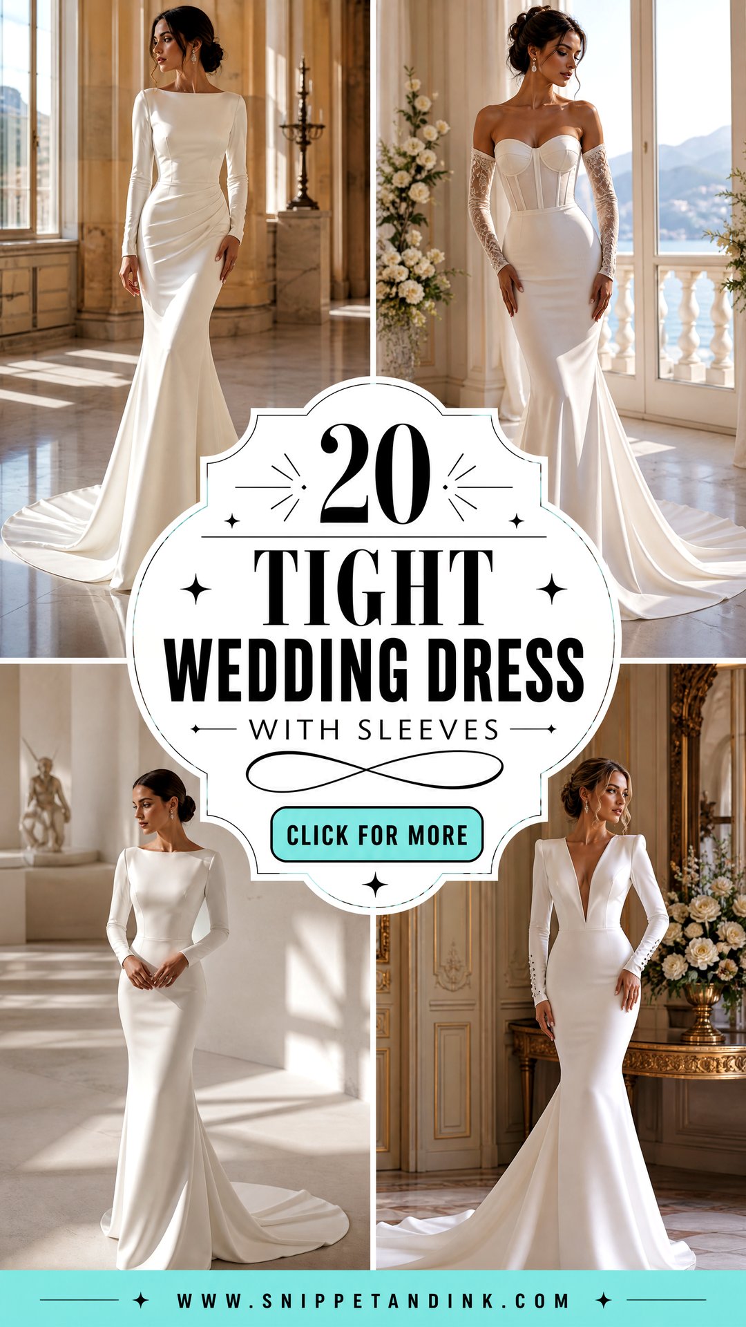20 Tight Wedding Dress with Sleeves Elegant Ideas for Brides - 20 Tight Wedding Dress with Sleeves: Elegant Ideas for Brides