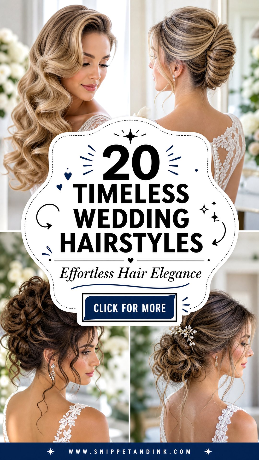 20 Timeless Wedding Hairstyles for Effortless Elegance - 20 Timeless Wedding Hairstyles for Effortless Elegance