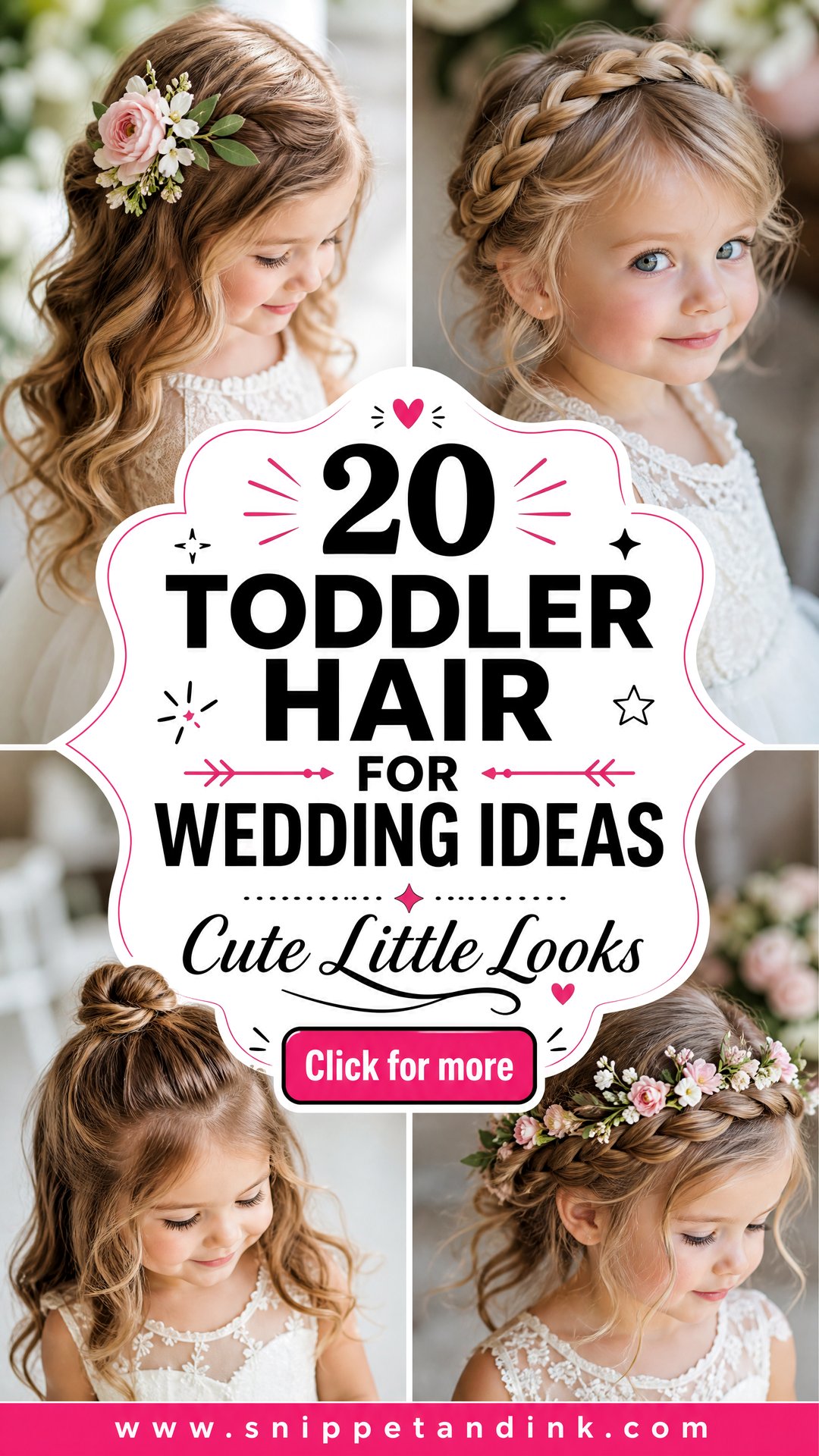 20 Toddler Hair for Wedding Ideas for Cute Little Looks - 20 Toddler Hair for Wedding Ideas for Cute Little Looks