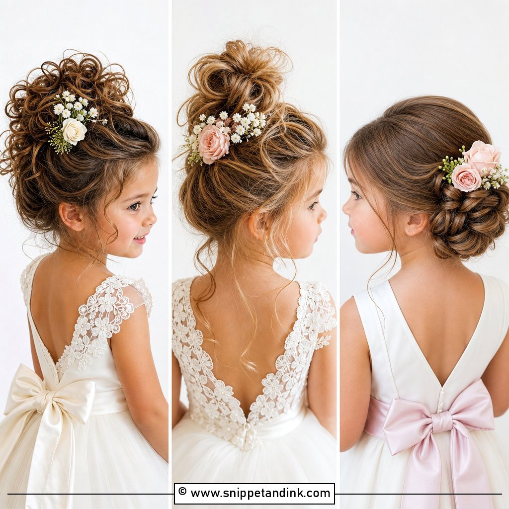 20 Toddler Updo Wedding Hairstyles for Little Guests