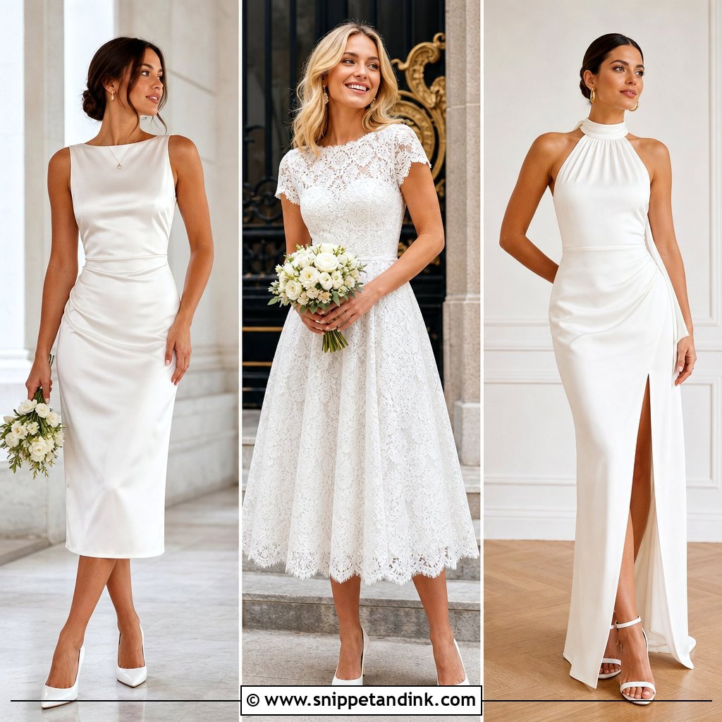 20 Town Hall Wedding Dress Ideas: Chic Looks for City Brides